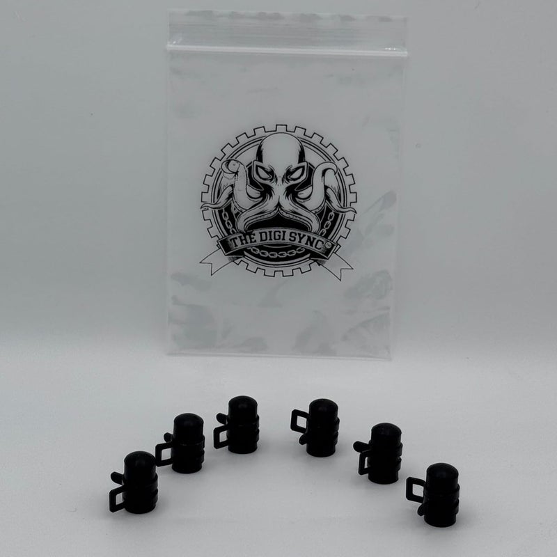 The Digi Sync Vacuum Caps with Spring Clip for Carburetor or Throttle Body - QUALITY SET - Pack of 6 - Image 1